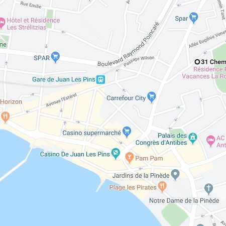 Centre Juan Les Pins 1 Bedroom With Ac, Swimming Pool And Parking Buitenkant foto