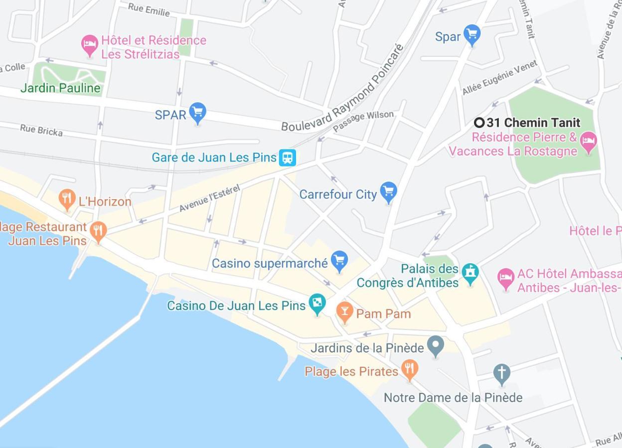Centre Juan Les Pins 1 Bedroom With Ac, Swimming Pool And Parking Buitenkant foto
